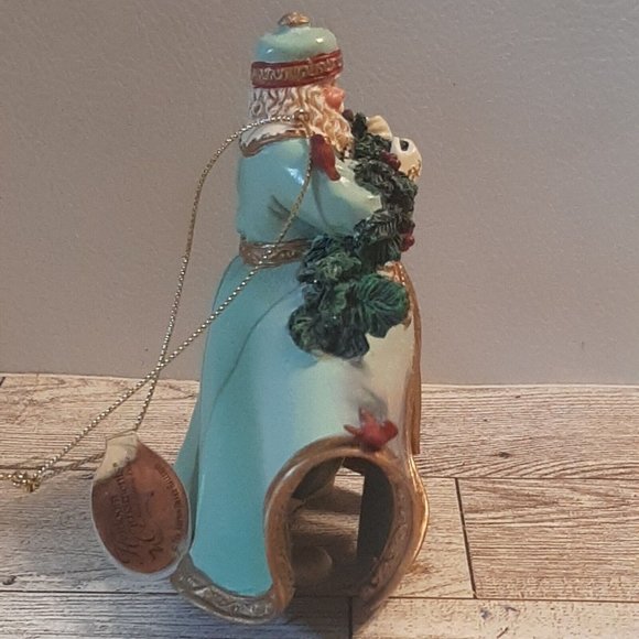 2003 Bringing Home the Tree Thomas Kinkade Old World Santas Ornament AS IS Read - Picture 9 of 15